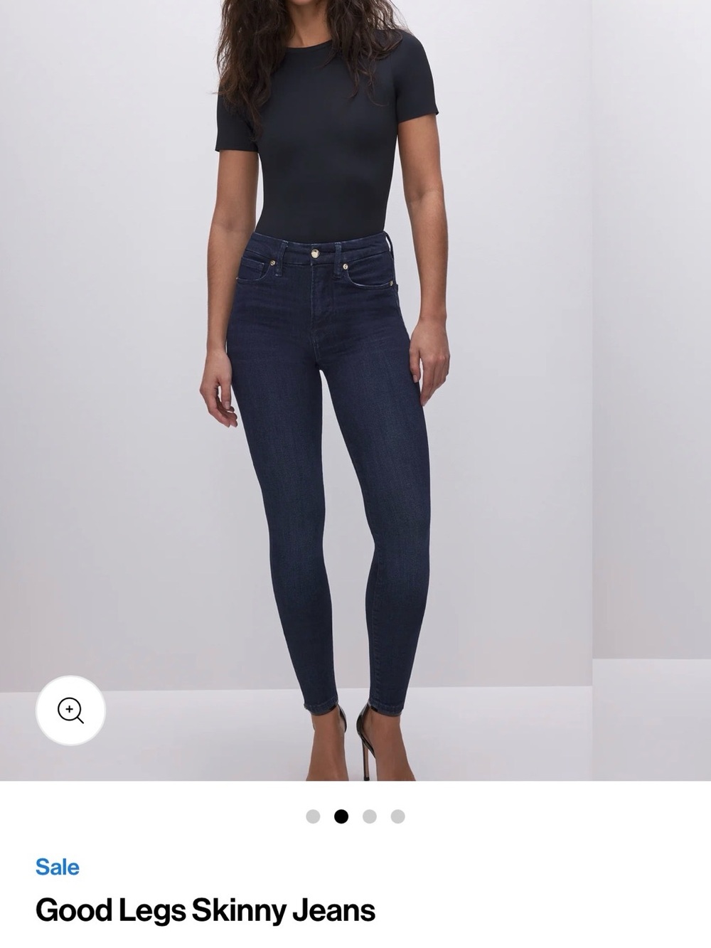 Good American Good Legs Skinny Jeans - Dark Blue